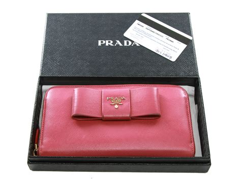 do vintage prada wallets say genuine leather|Prada wallet on sale.